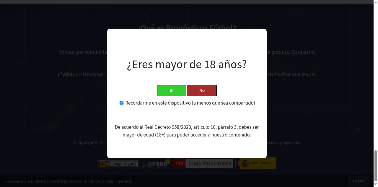 Preview of pronosticos.futbol