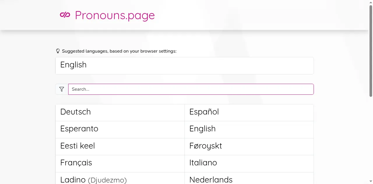 Preview of pronouns.page