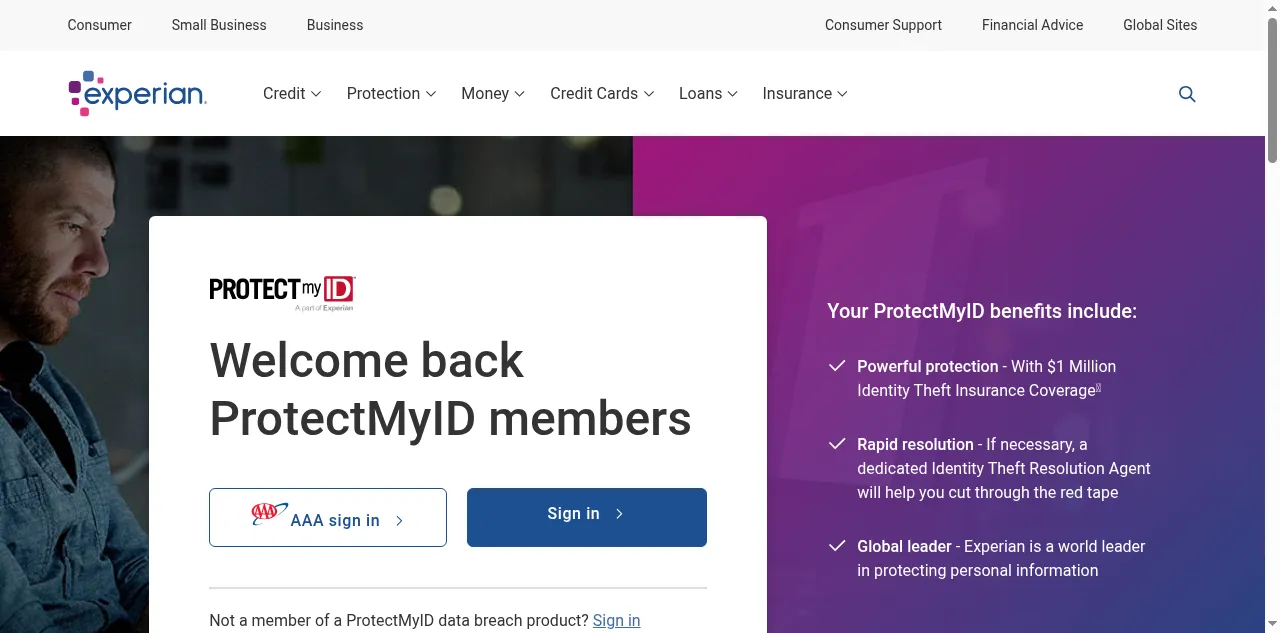 Preview of protectmyid.com
