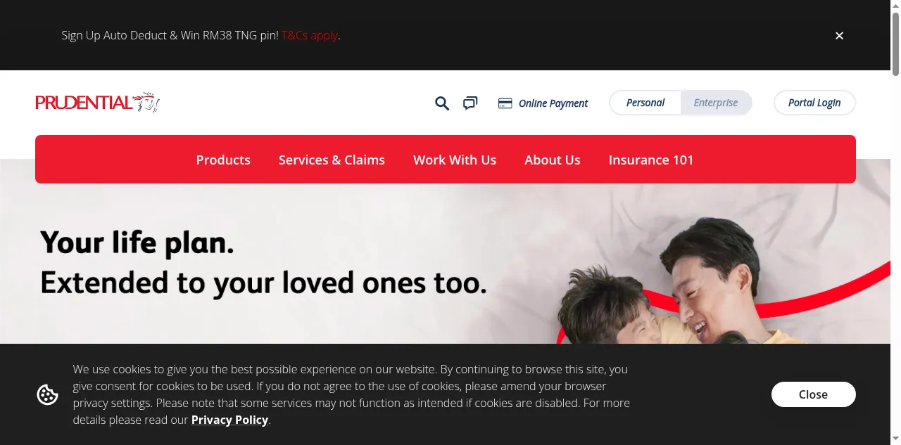 Preview of prudential.com.my