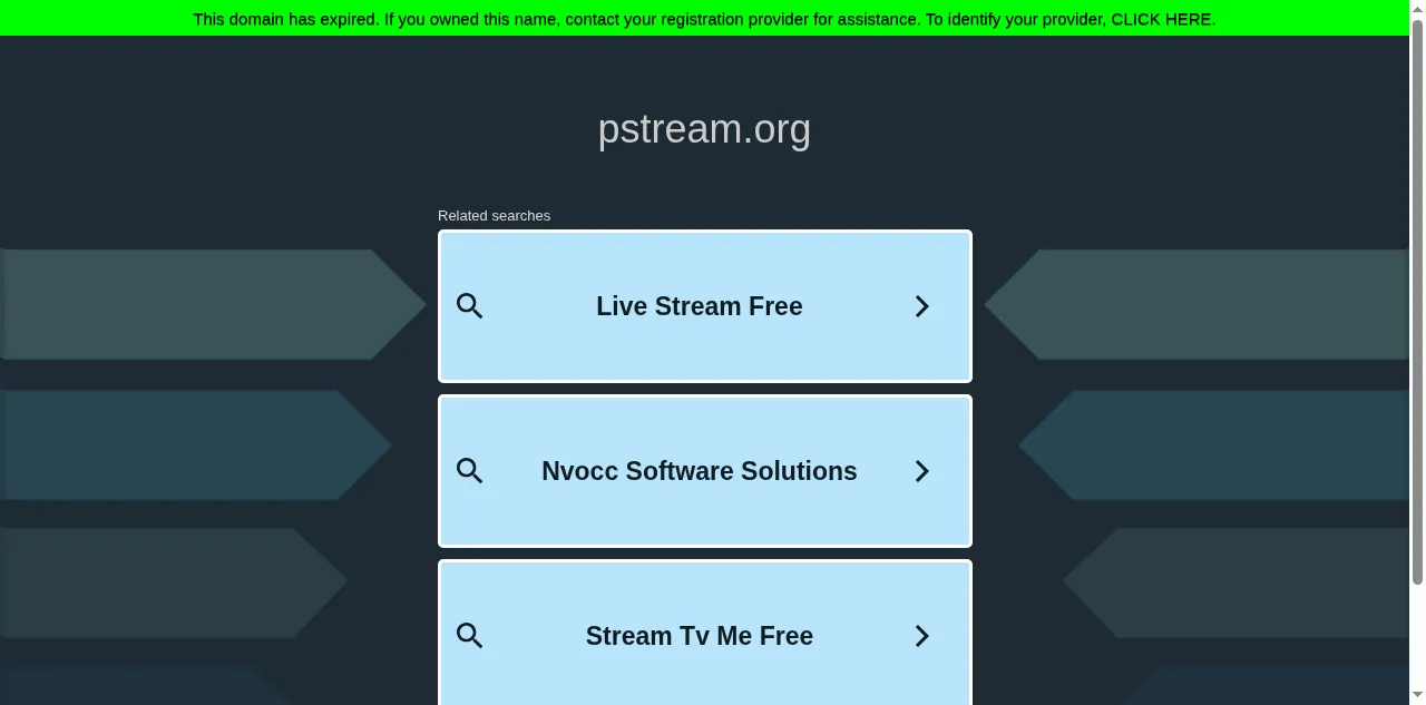 Preview of pstream.org
