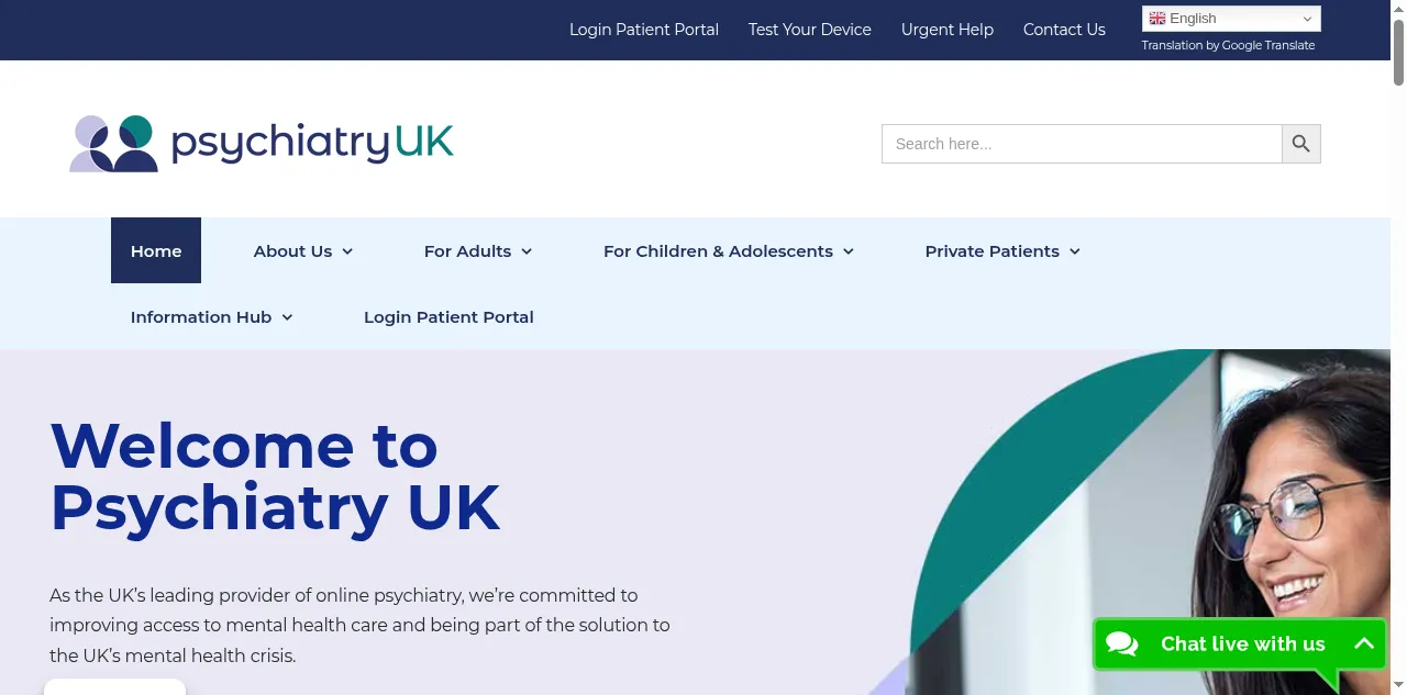Preview of psychiatry-uk.com