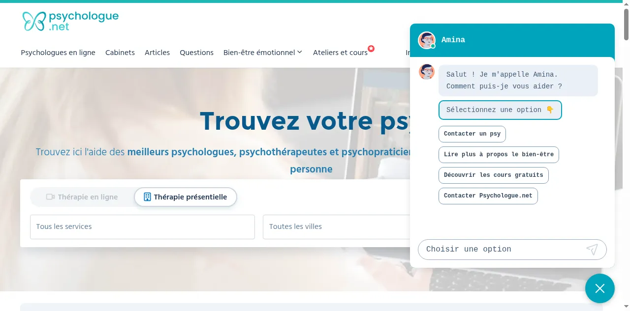 Preview of psychologue.net