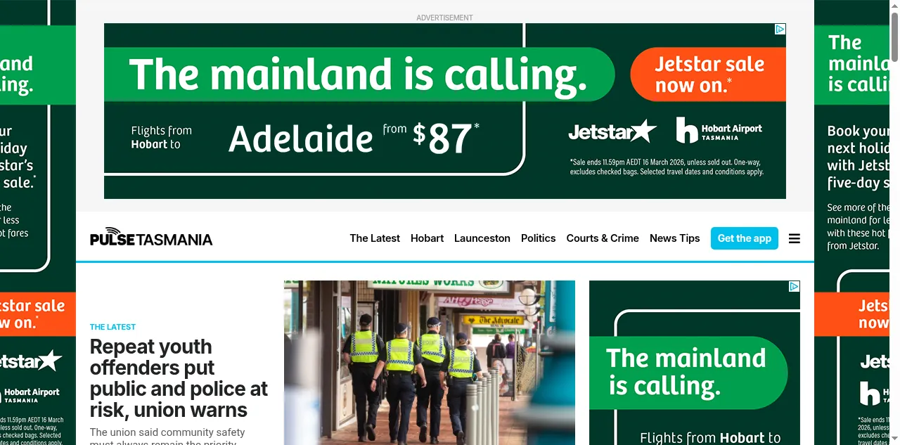 Preview of pulsetasmania.com.au