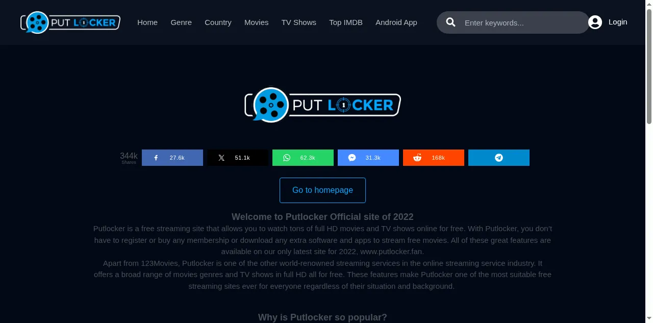 Preview of putlocker.pe