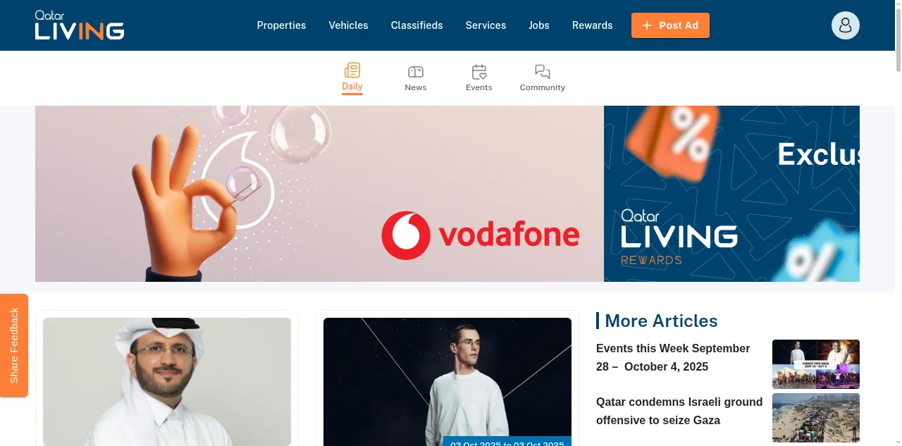 Preview of qatarliving.com