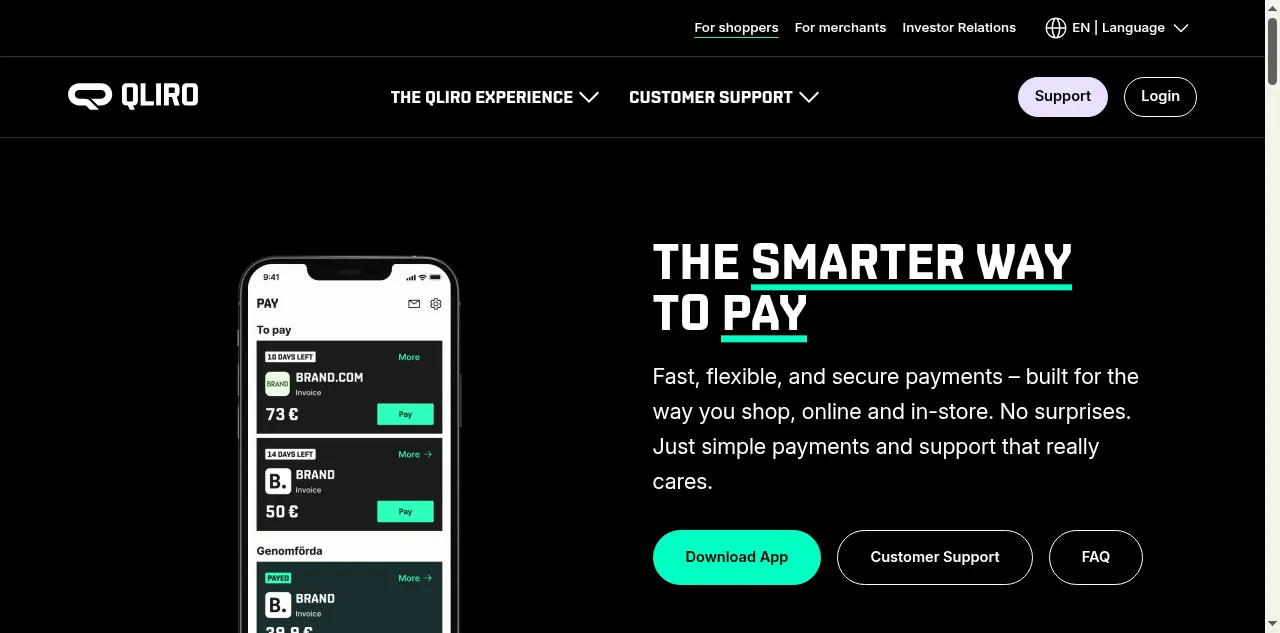 Preview of qliro.com