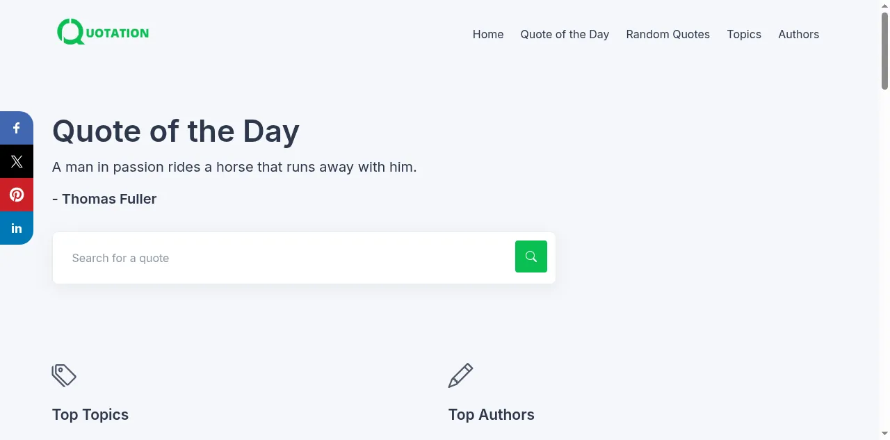 Preview of quotation.io