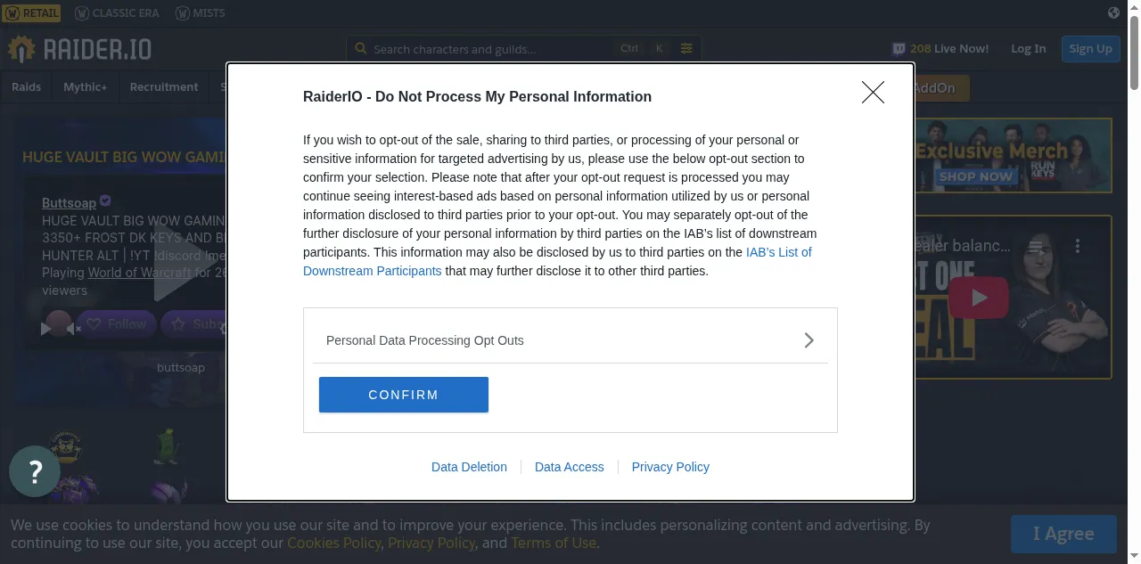 Preview of raider.io