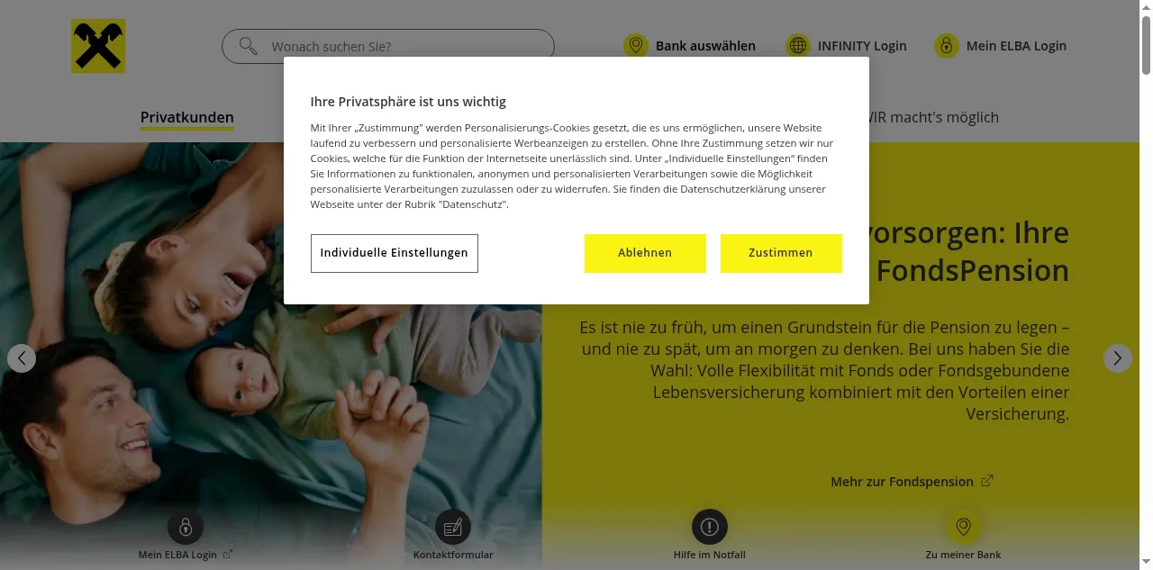 Preview of raiffeisen.at