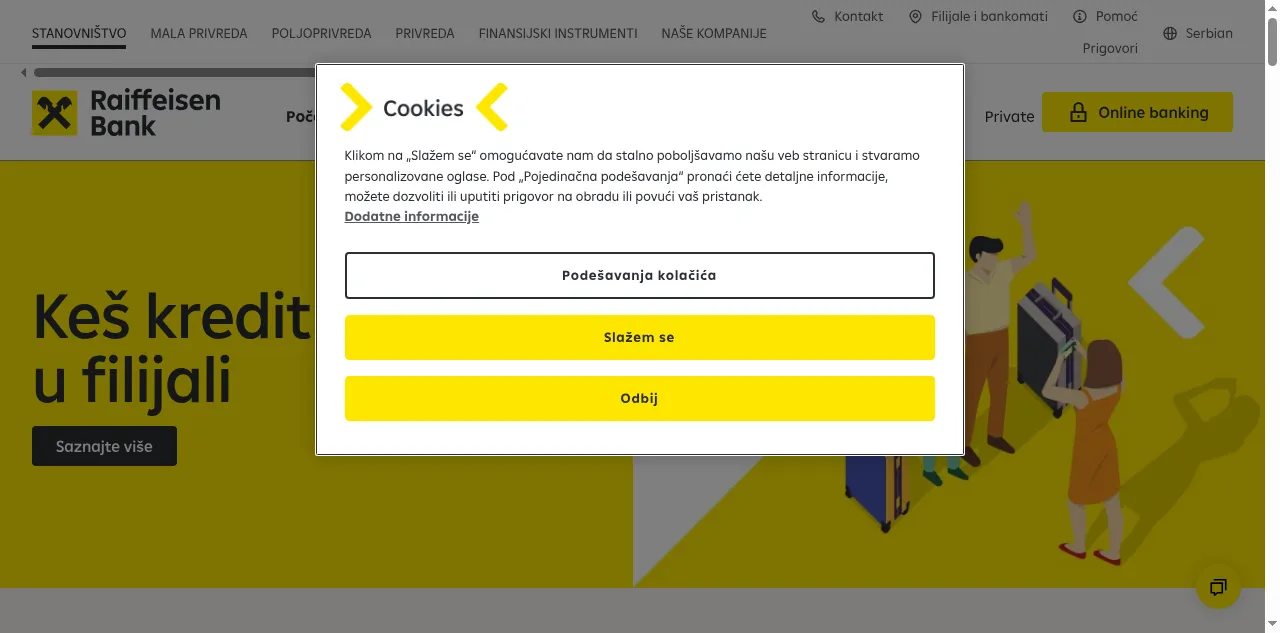 Preview of raiffeisenbank.rs
