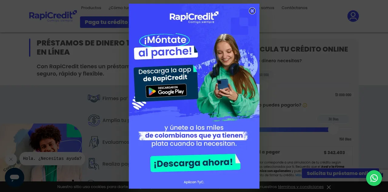 Preview of rapicredit.com