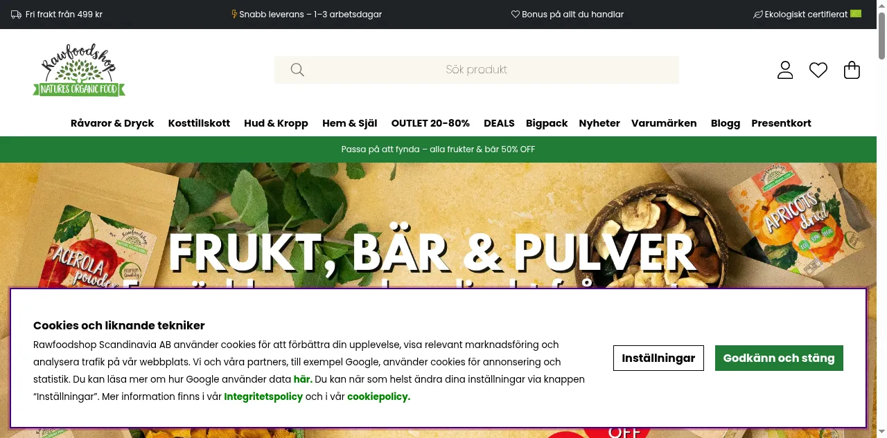 Preview of rawfoodshop.se