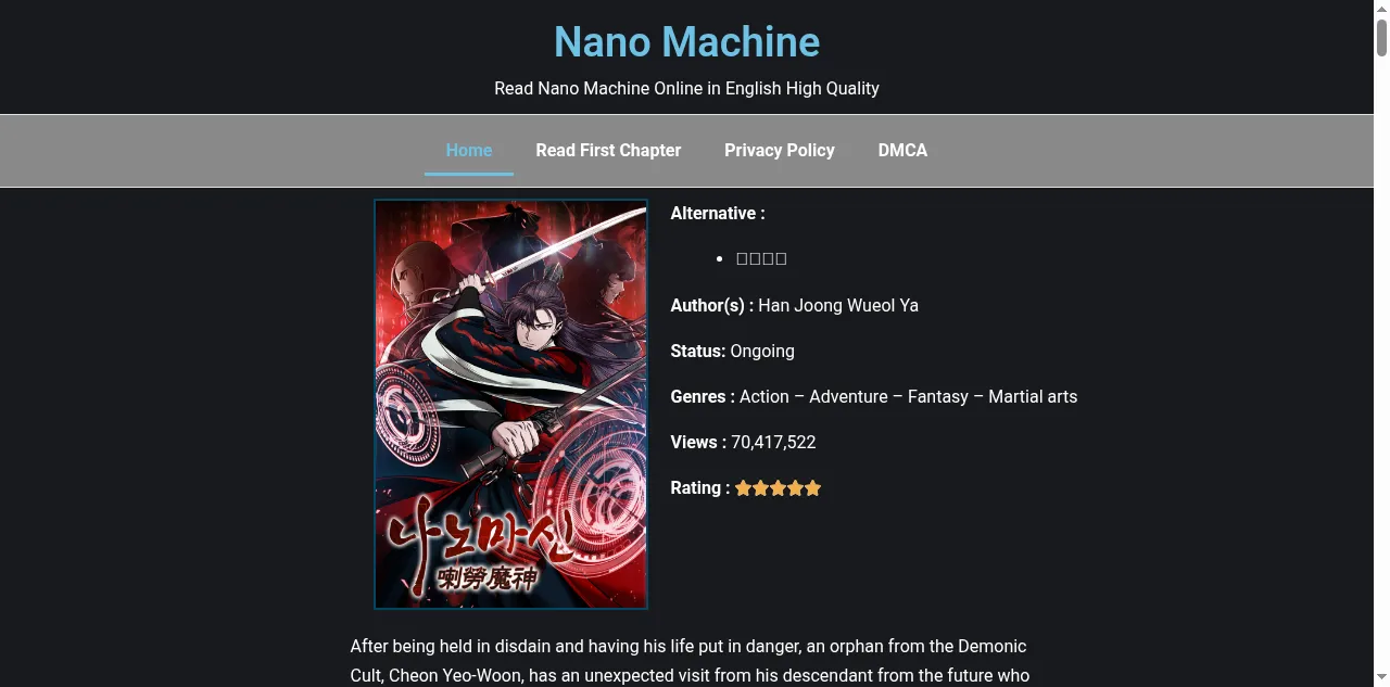 Preview of readnanomachine.com