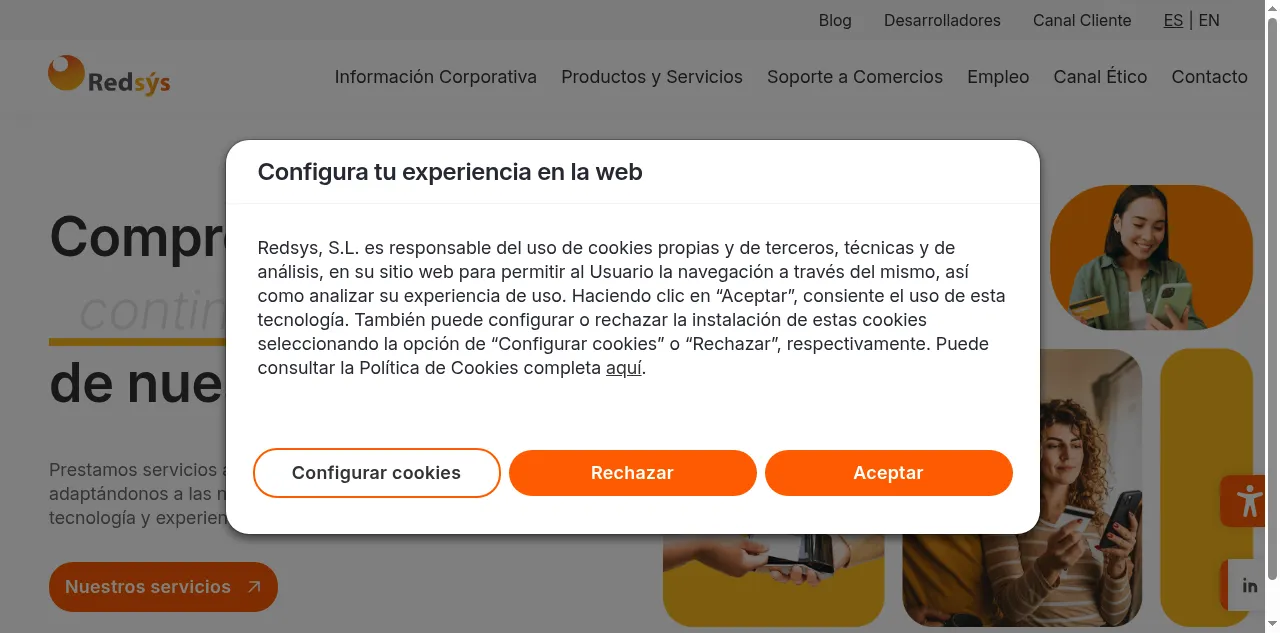 Preview of redsys.es