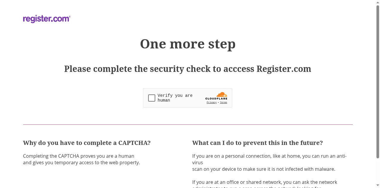 Preview of register.com