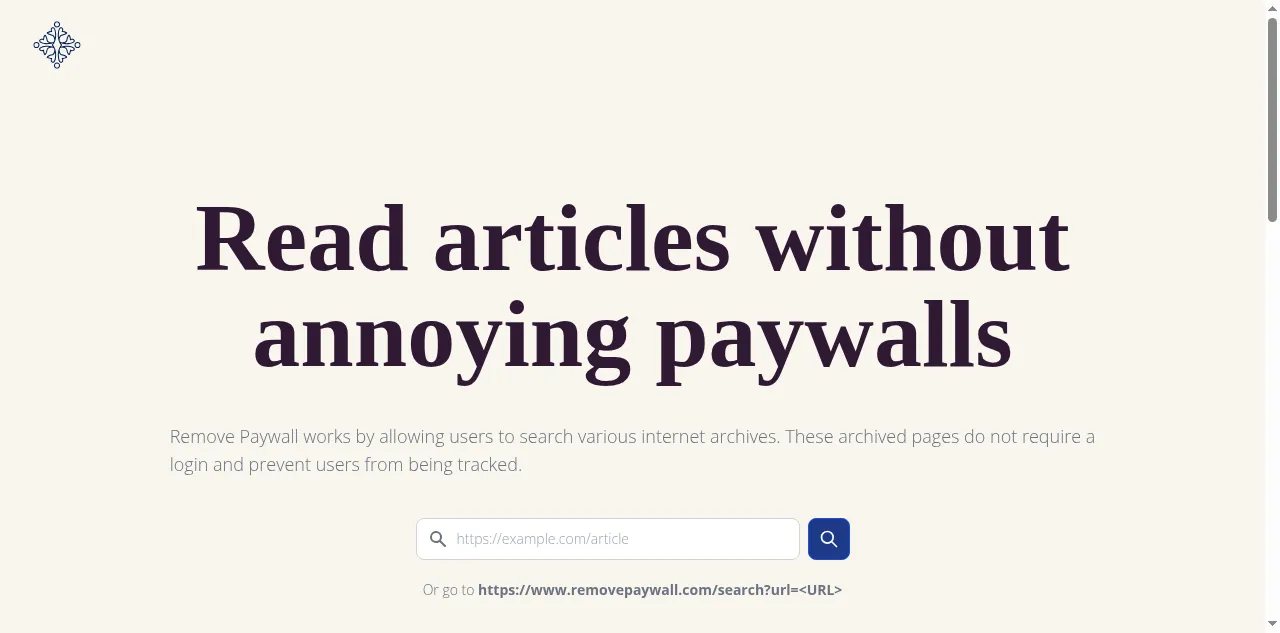 Preview of removepaywall.com