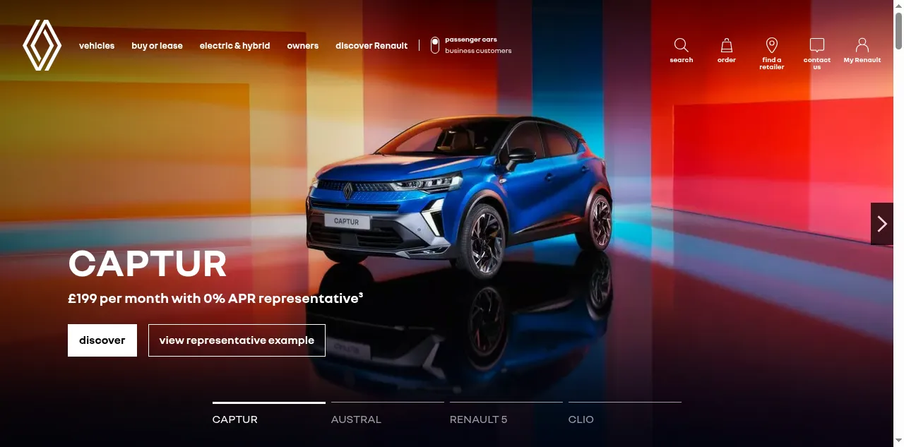Preview of renault.co.uk