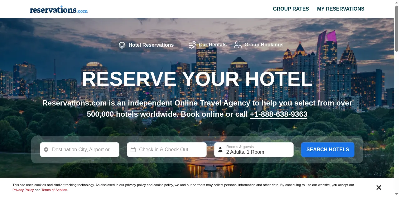 Preview of reservations.com