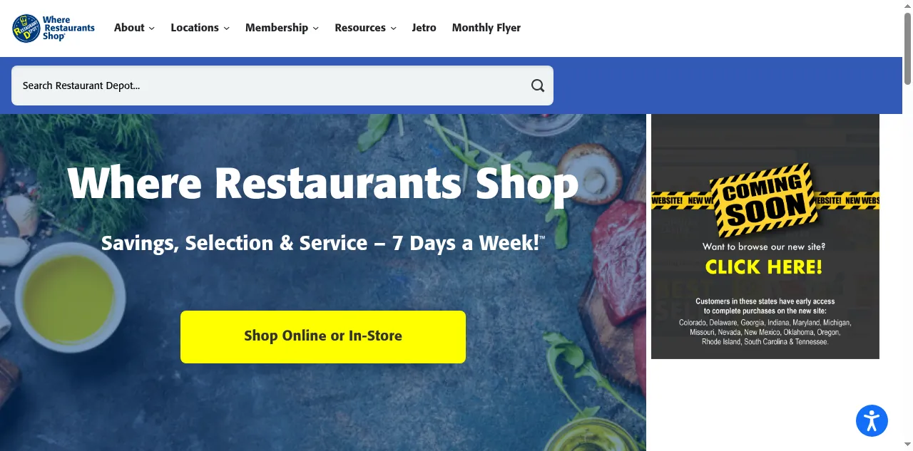 Preview of restaurantdepot.com