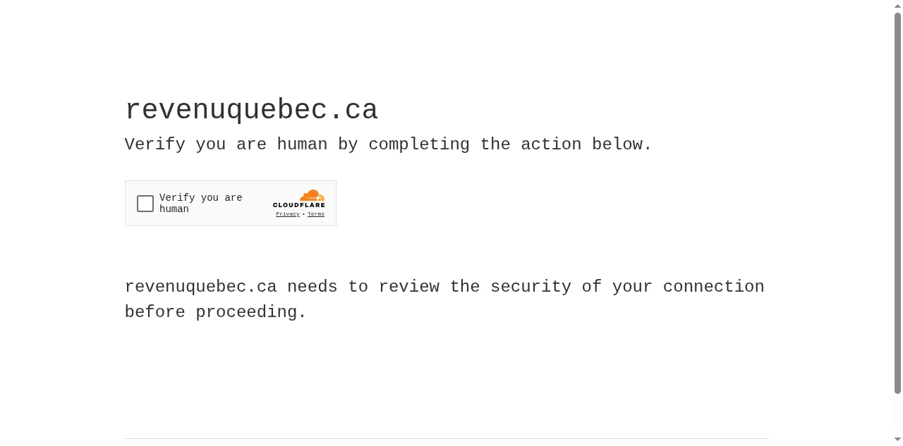 Preview of revenuquebec.ca