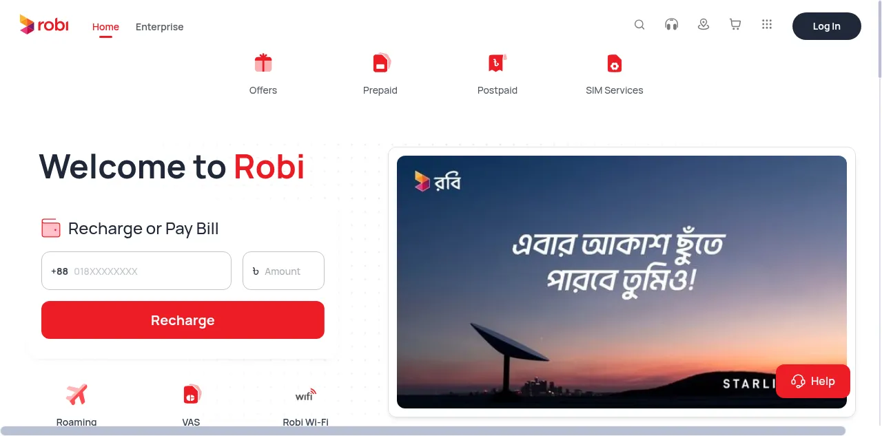 Preview of robi.com.bd