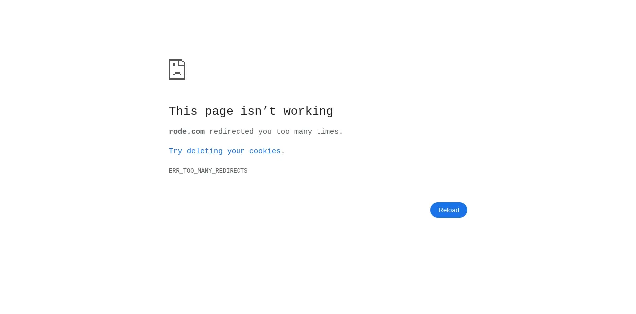 Preview of rode.com