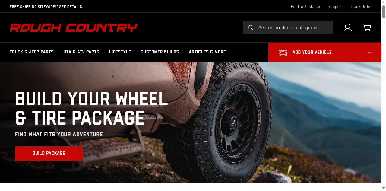 Preview of roughcountry.com