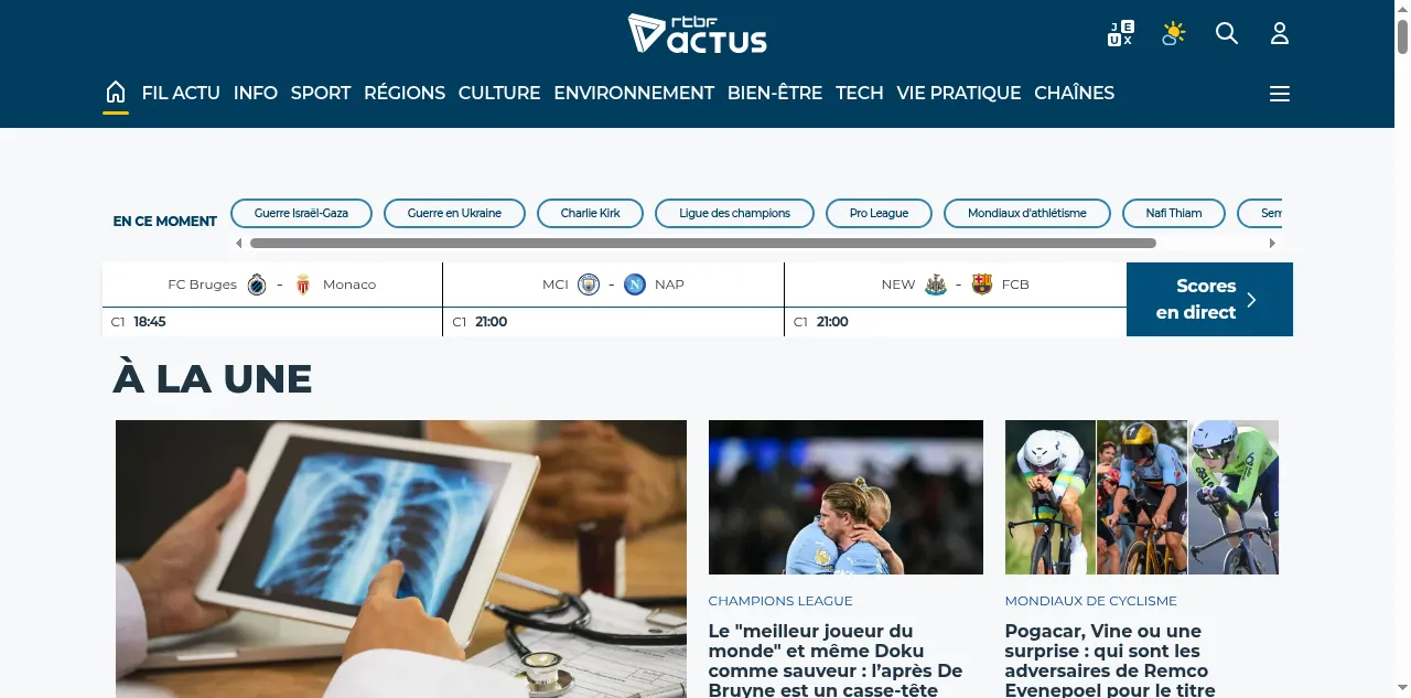 Preview of rtbf.be
