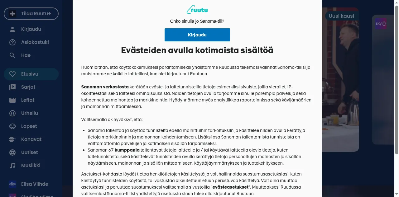 Preview of ruutu.fi