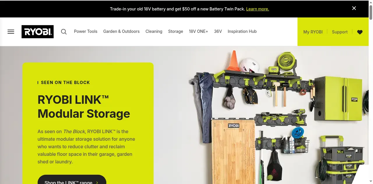 Preview of ryobi.com.au