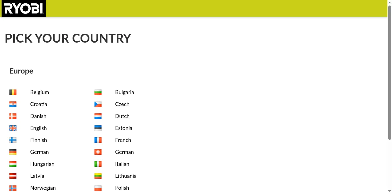 Preview of ryobitools.eu