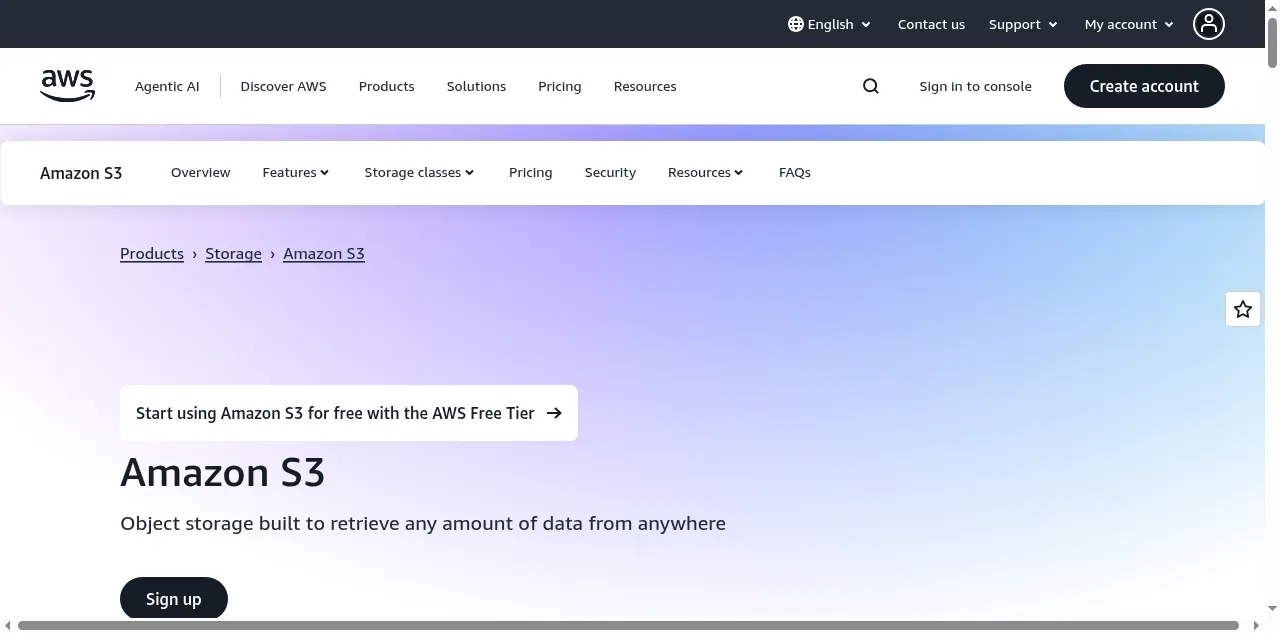 Preview of s3.us-east-1.amazonaws.com