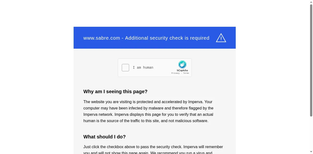 Preview of sabre.com