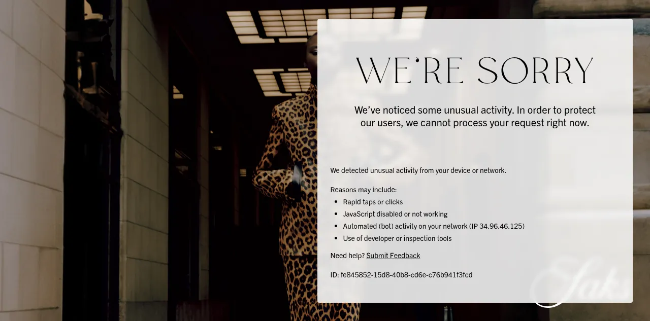 Preview of saksfifthavenue.com