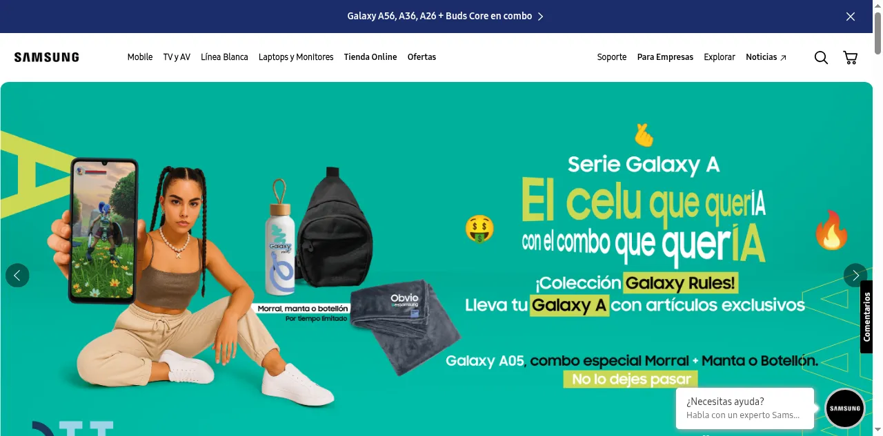 Preview of samsung.com.bo