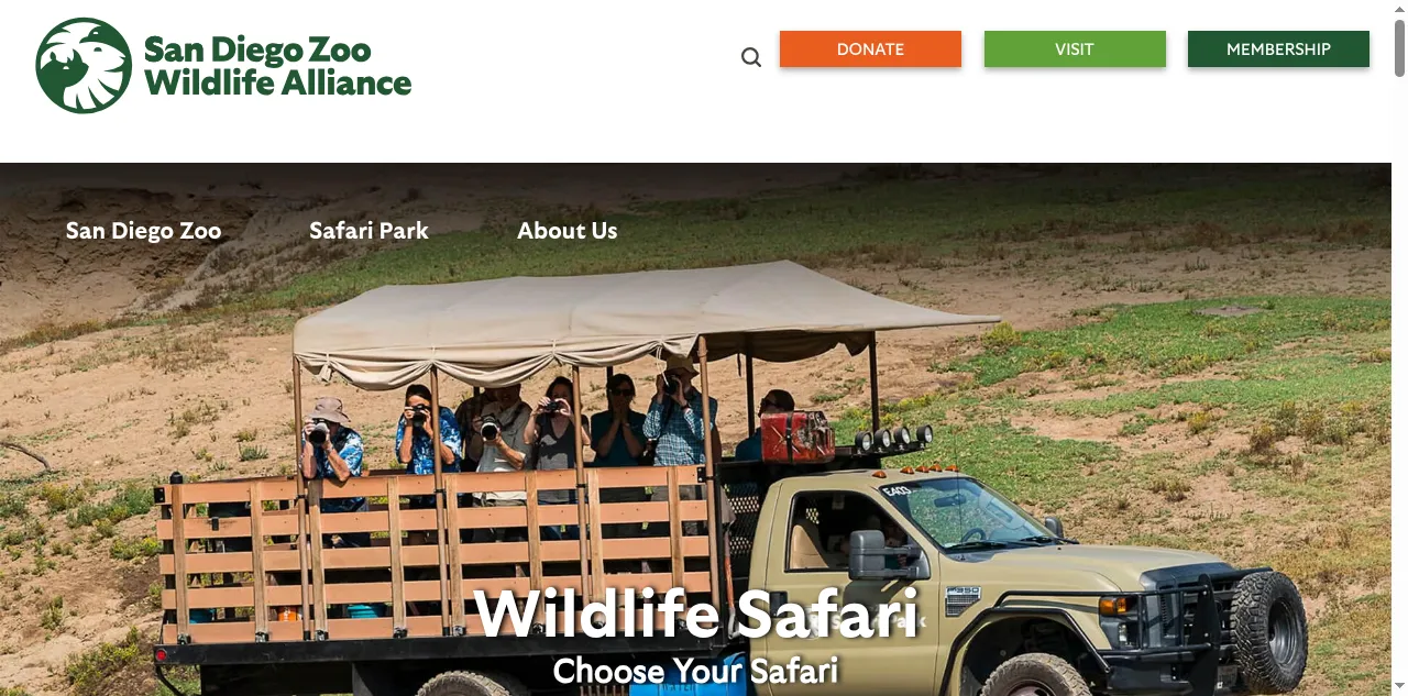 Preview of sandiegozoo.org