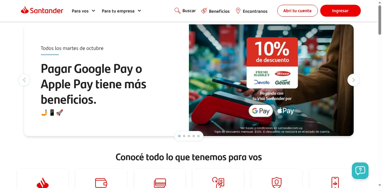 Preview of santander.com.uy