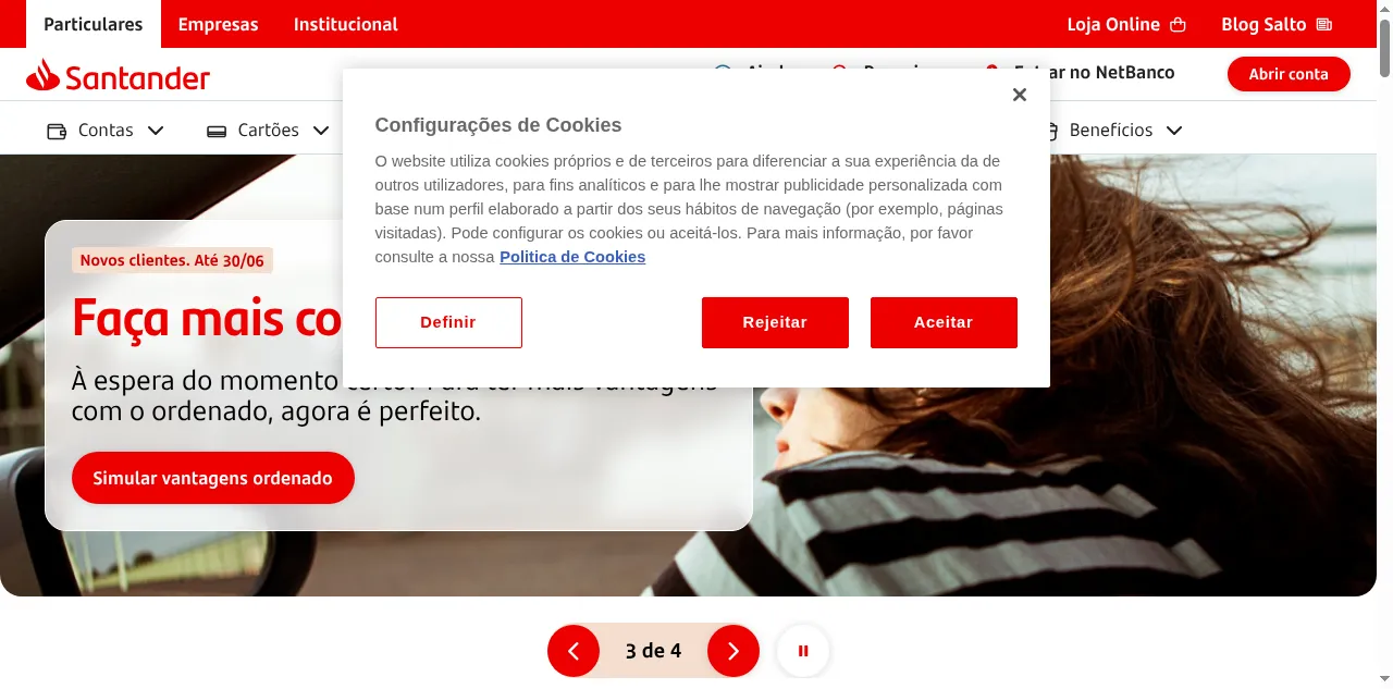 Preview of santander.pt
