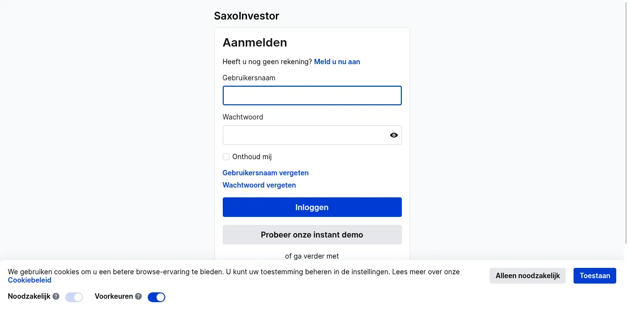 Preview of saxoinvestor.be