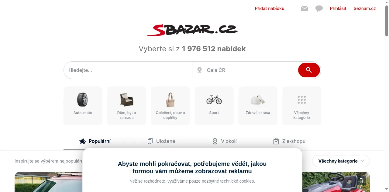 Preview of sbazar.cz