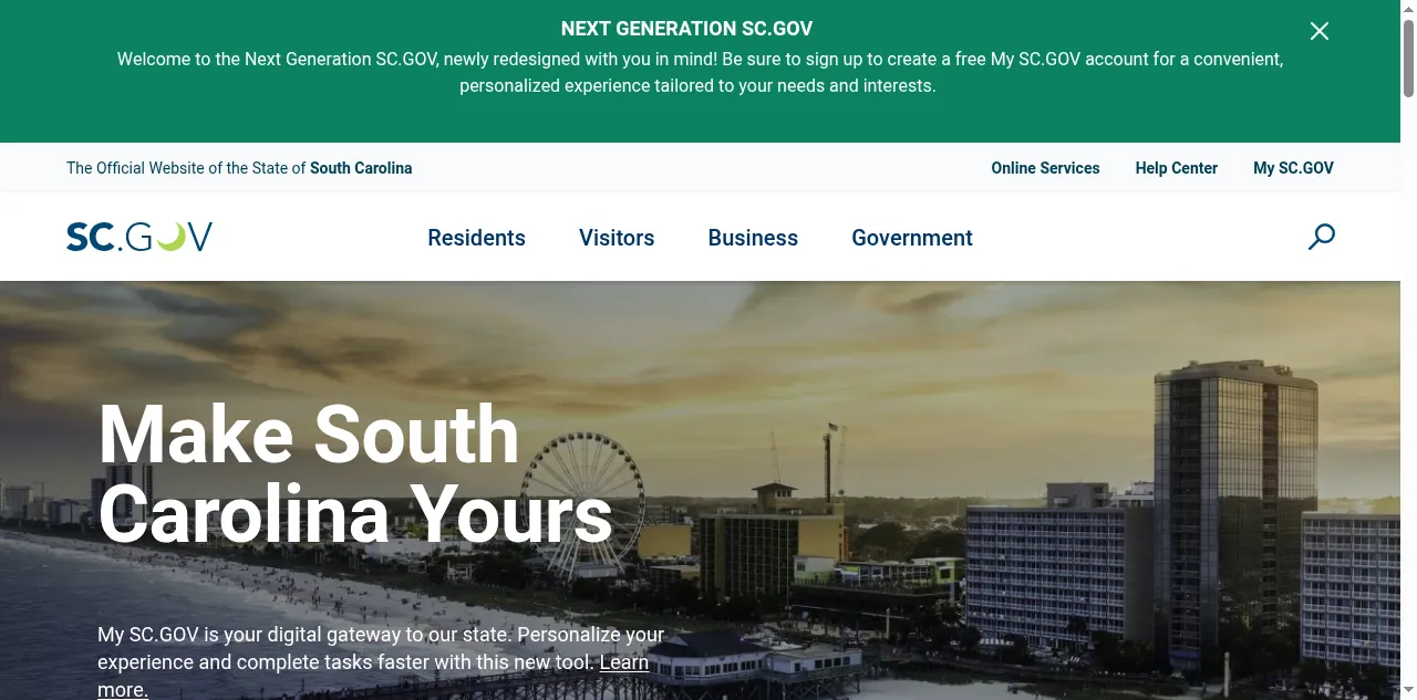 Preview of sc.gov