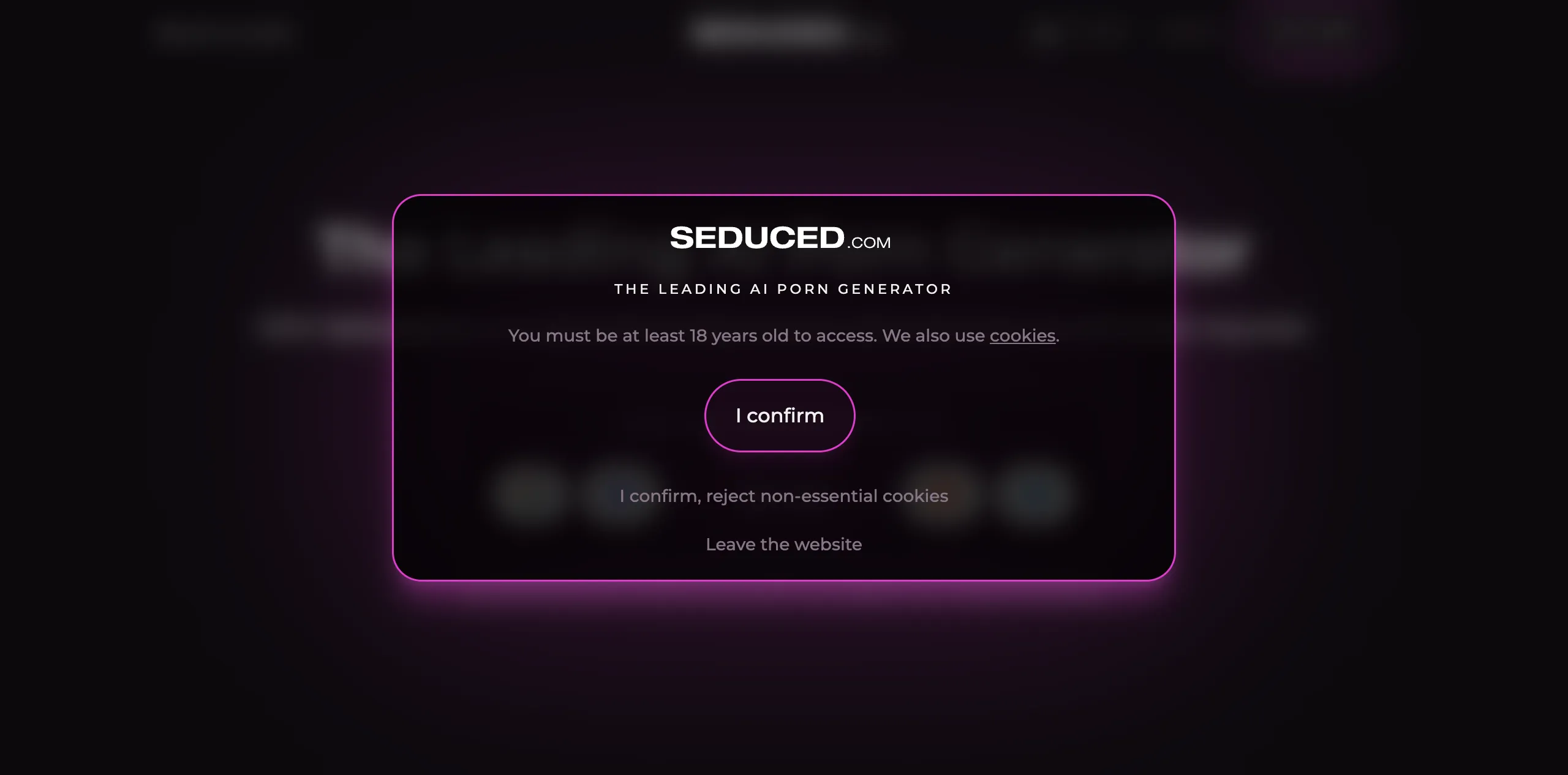 Preview of seduced.ai