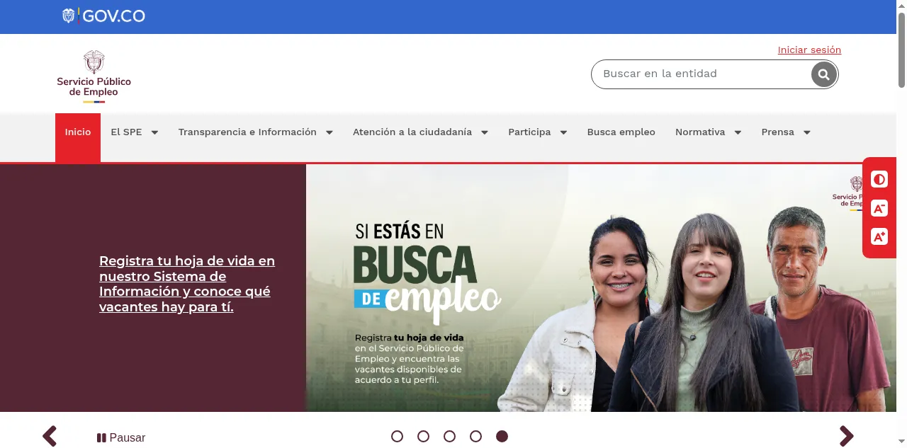 Preview of serviciodeempleo.gov.co