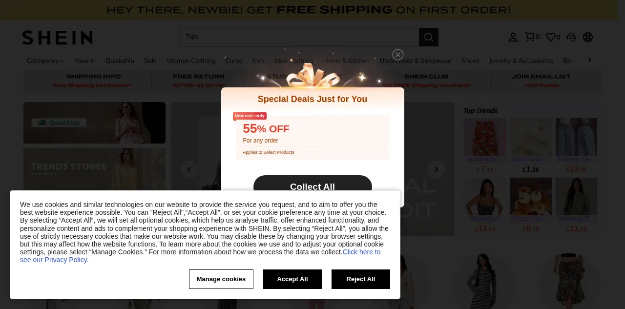 Preview of shein.co.uk