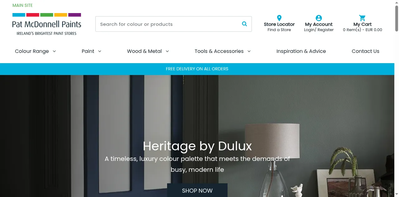Preview of shop.mcdonnellpaints.ie
