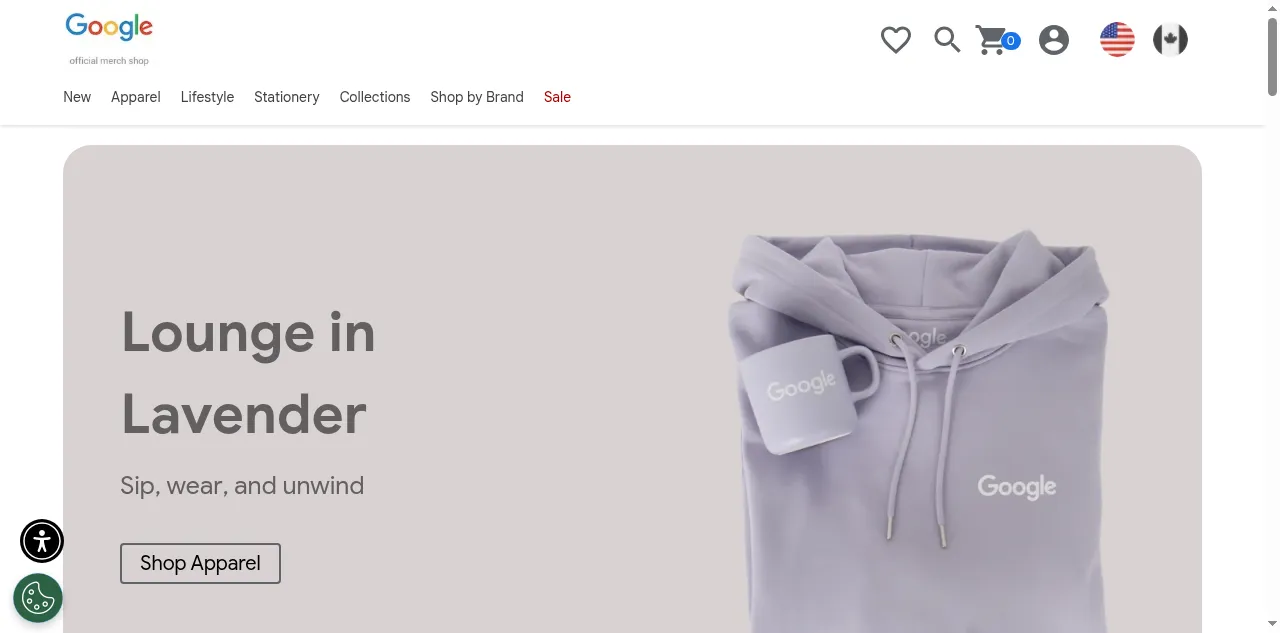 Preview of shop.merch.google