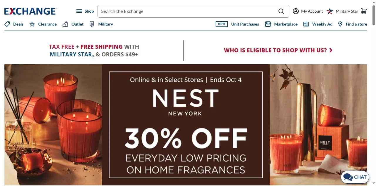 Preview of shopmyexchange.com