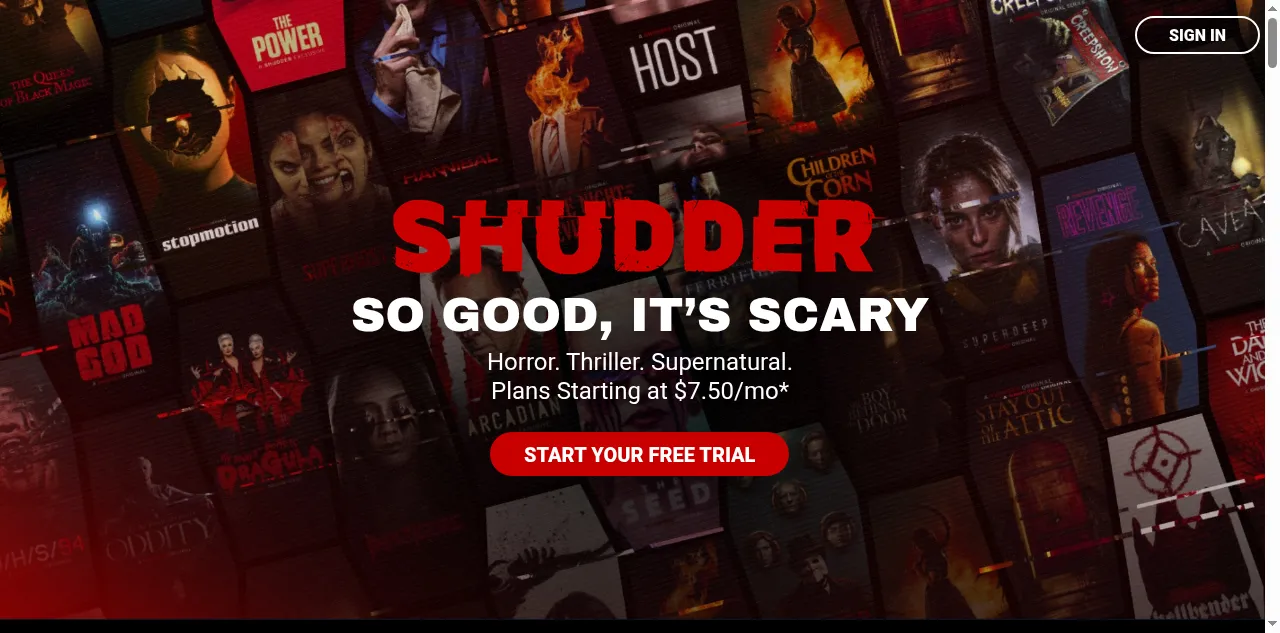 Preview of shudder.com
