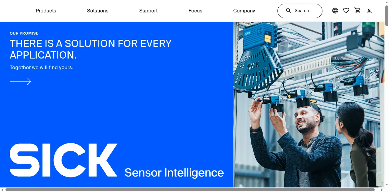 Preview of sick.com